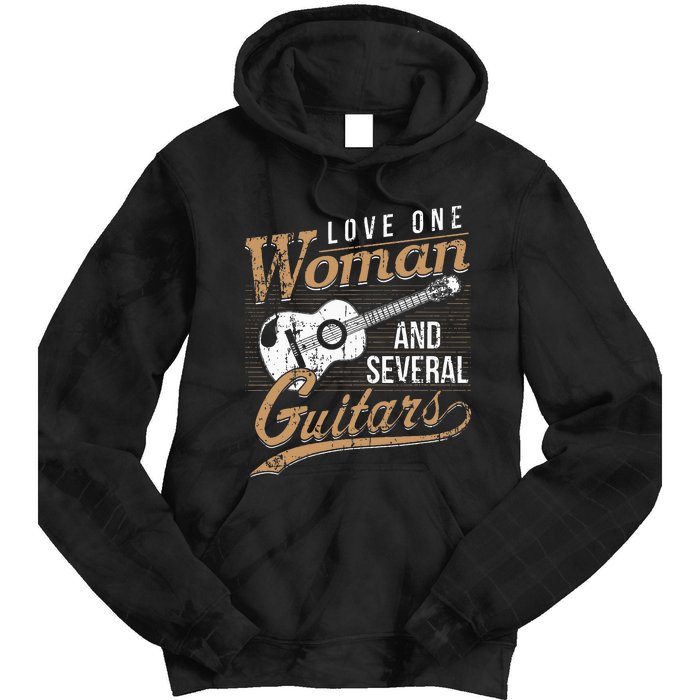 Guitar Lovers Guitarist Musician Band Playing Gifts Tie Dye Hoodie