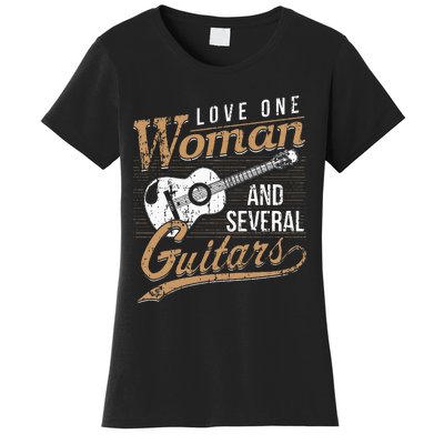 Guitar Lovers Guitarist Musician Band Playing Gifts Women's T-Shirt