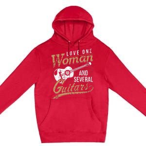 Guitar Lovers Guitarist Musician Band Playing Gifts Premium Pullover Hoodie