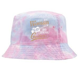 Guitar Lovers Guitarist Musician Band Playing Gifts Tie-Dyed Bucket Hat