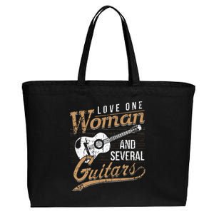 Guitar Lovers Guitarist Musician Band Playing Gifts Cotton Canvas Jumbo Tote