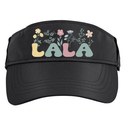 Groovy Lala Grandmother Flowers Lala Grandma Adult Drive Performance Visor