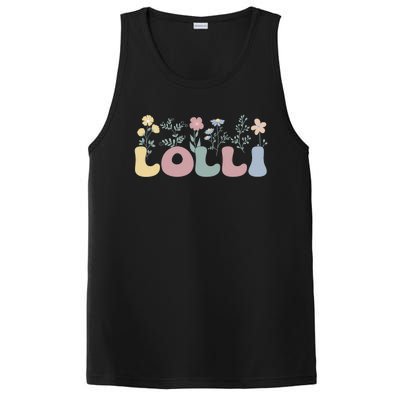 Groovy Lolli Grandmother Flowers Lolli Grandma PosiCharge Competitor Tank