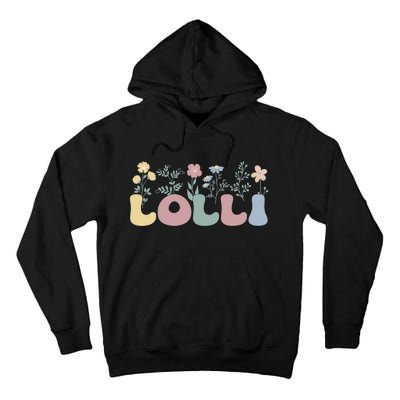 Groovy Lolli Grandmother Flowers Lolli Grandma Tall Hoodie