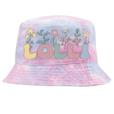 Groovy Lolli Grandmother Flowers Lolli Grandma Tie-Dyed Bucket Hat