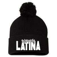 Gorgeously Latina Pom Pom 12in Knit Beanie
