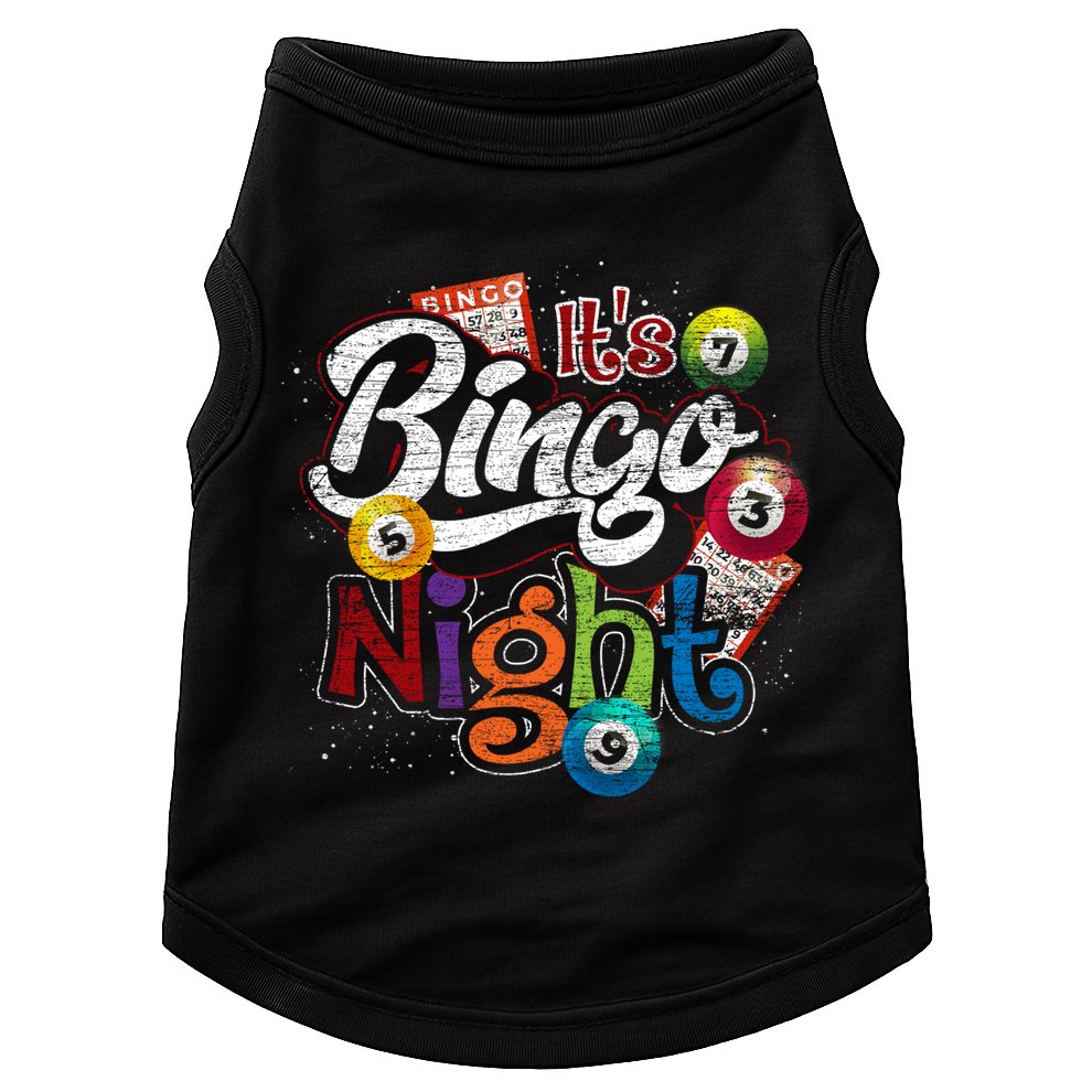 Gambling Lover Gift Its Bingo Night Funny Lottery Bingo Doggie Tank