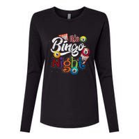 Gambling Lover Gift Its Bingo Night Funny Lottery Bingo Womens Cotton Relaxed Long Sleeve T-Shirt