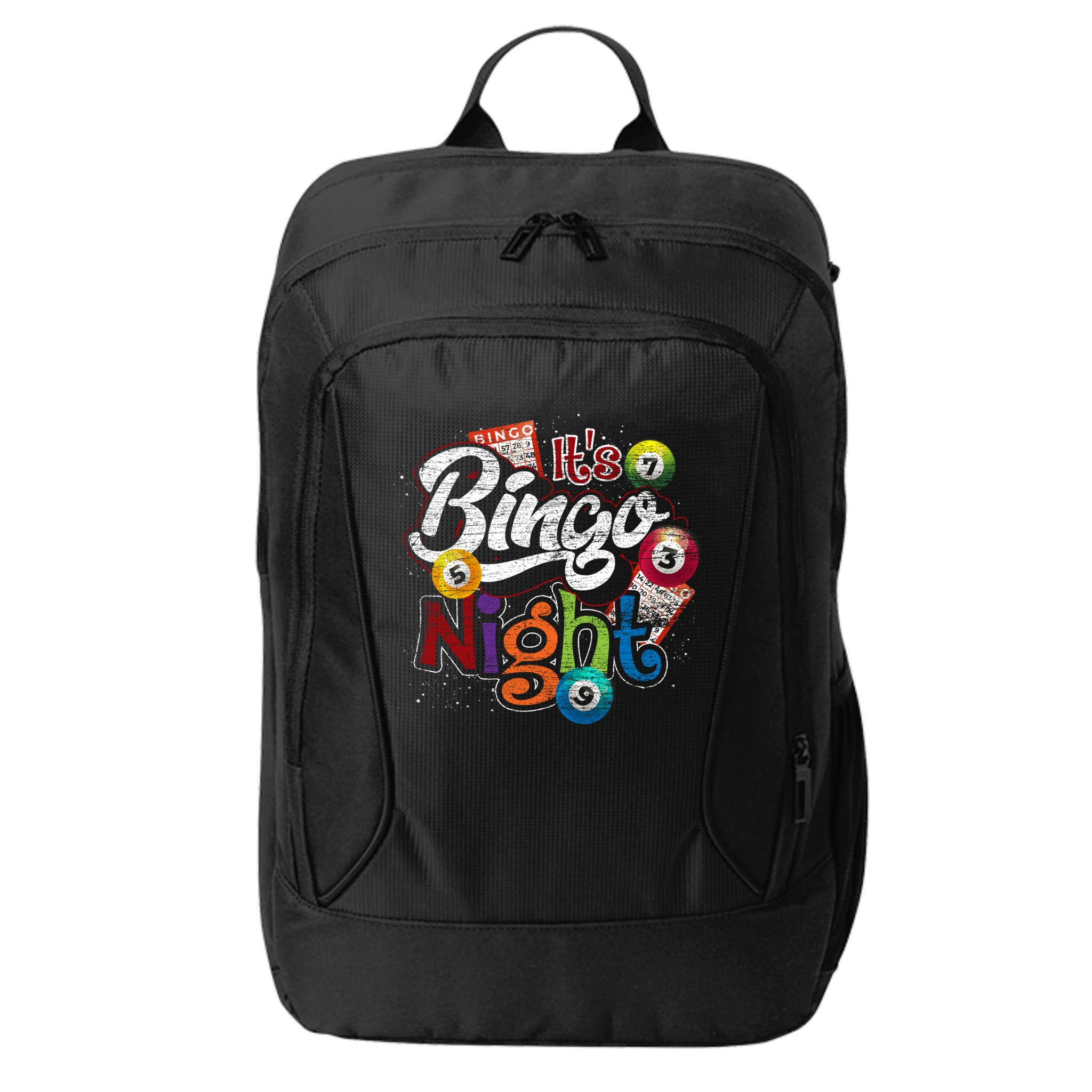 Gambling Lover Gift Its Bingo Night Funny Lottery Bingo City Backpack