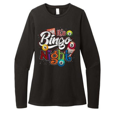 Gambling Lover Gift Its Bingo Night Funny Lottery Bingo Womens CVC Long Sleeve Shirt