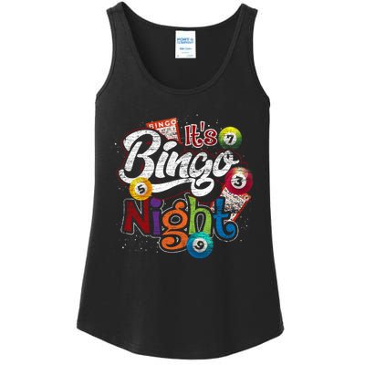 Gambling Lover Gift Its Bingo Night Funny Lottery Bingo Ladies Essential Tank