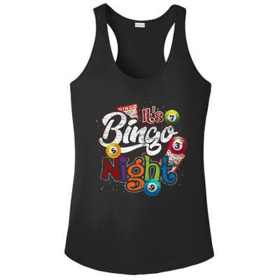 Gambling Lover Gift Its Bingo Night Funny Lottery Bingo Ladies PosiCharge Competitor Racerback Tank