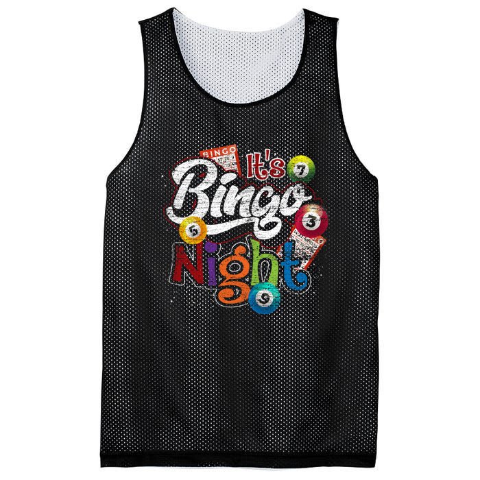 Gambling Lover Gift Its Bingo Night Funny Lottery Bingo Mesh Reversible Basketball Jersey Tank