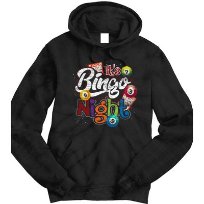 Gambling Lover Gift Its Bingo Night Funny Lottery Bingo Tie Dye Hoodie