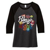 Gambling Lover Gift Its Bingo Night Funny Lottery Bingo Women's Tri-Blend 3/4-Sleeve Raglan Shirt