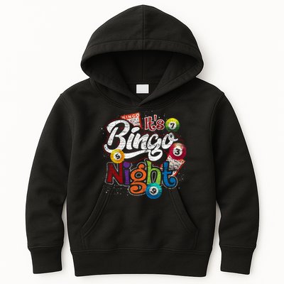 Gambling Lover Gift Its Bingo Night Funny Lottery Bingo Kids Hoodie
