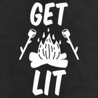 Get Lit Gift 7 Panel Mesh Trucker Snapback Hat