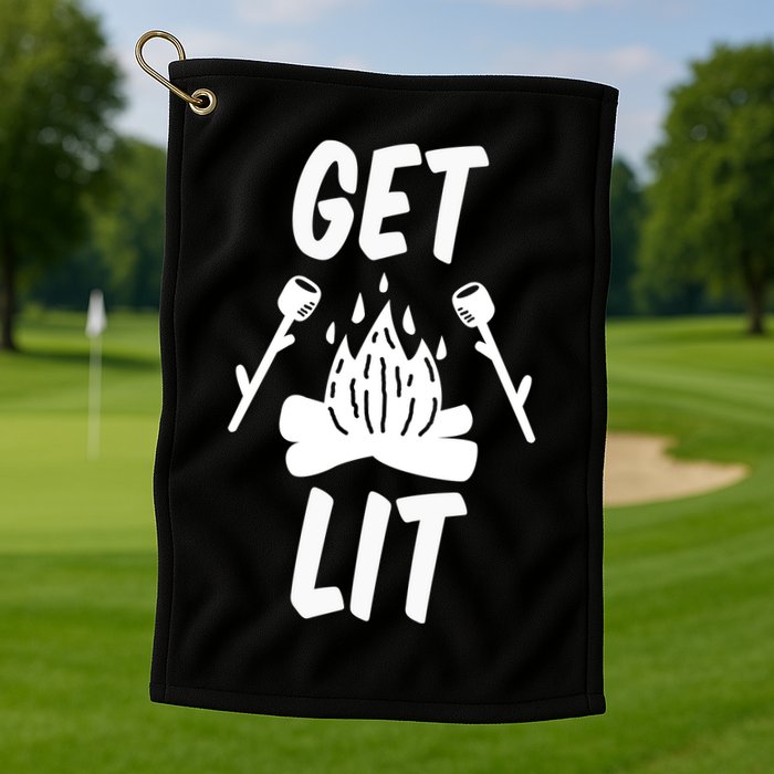 Get Lit Gift Golf Towel