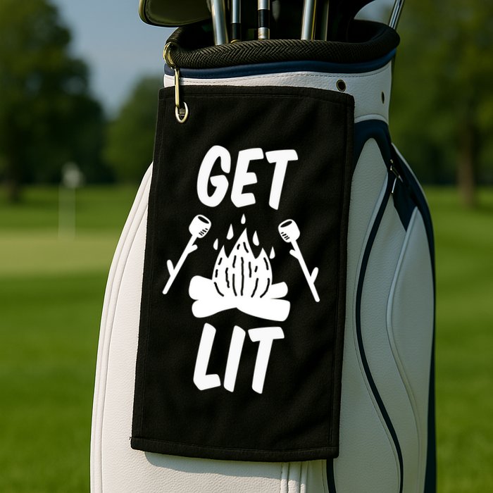 Get Lit Gift Golf Towel