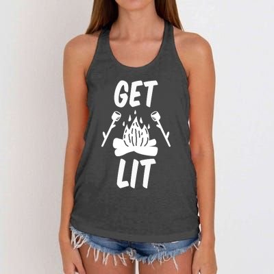 Get Lit Gift Women's Knotted Racerback Tank