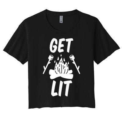 Get Lit Gift Women's Crop Top Tee