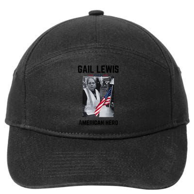Gail Lewis Gail Lewis We Salute You The End American Hero 7-Panel Snapback Hat