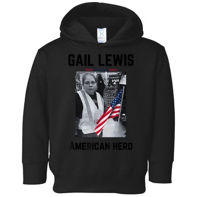 Gail Lewis Gail Lewis We Salute You The End American Hero Toddler Hoodie