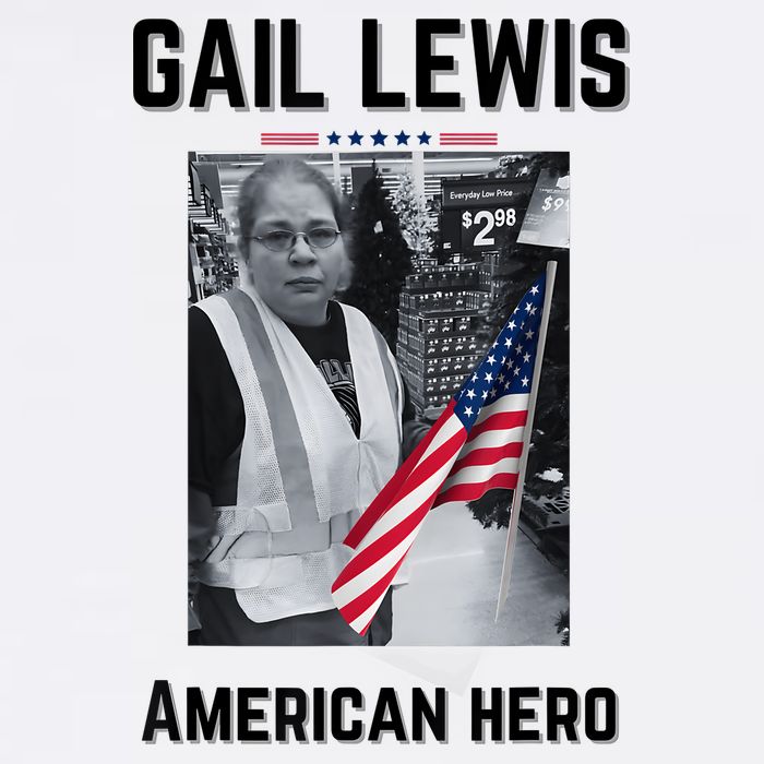 Gail Lewis Gail Lewis We Salute You The End American Hero Cooling Performance Crew T-Shirt