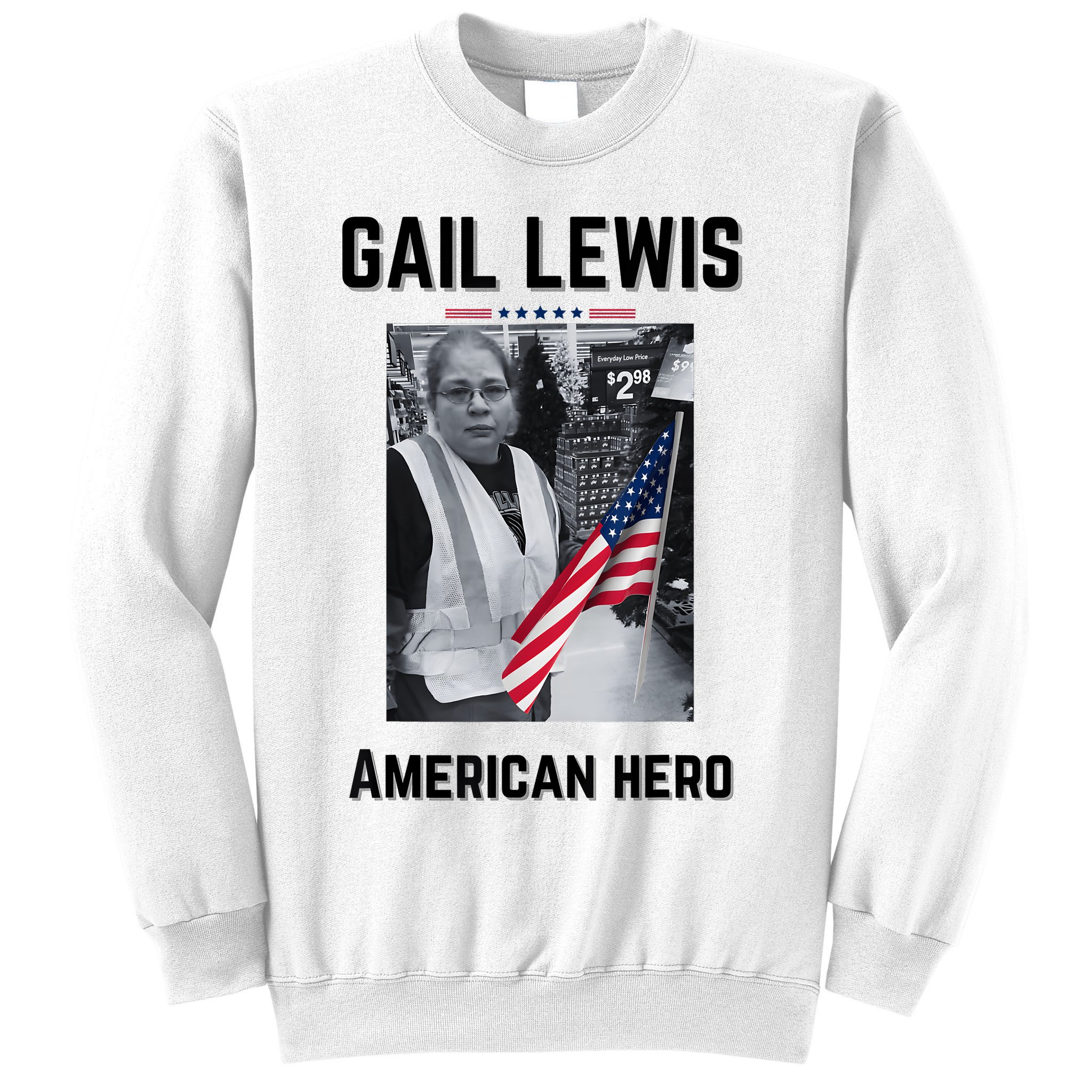Gail Lewis Gail Lewis We Salute You The End American Hero Sweatshirt
