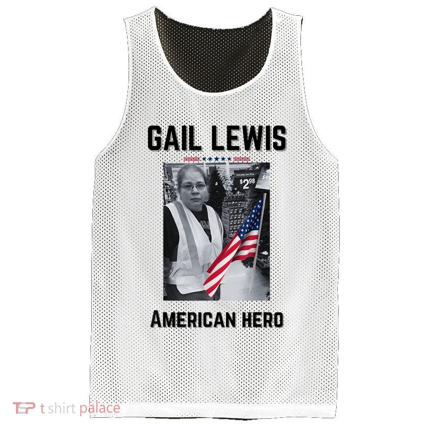 Gail Lewis Gail Lewis We Salute You The End American Hero Mesh Reversible Basketball Jersey Tank