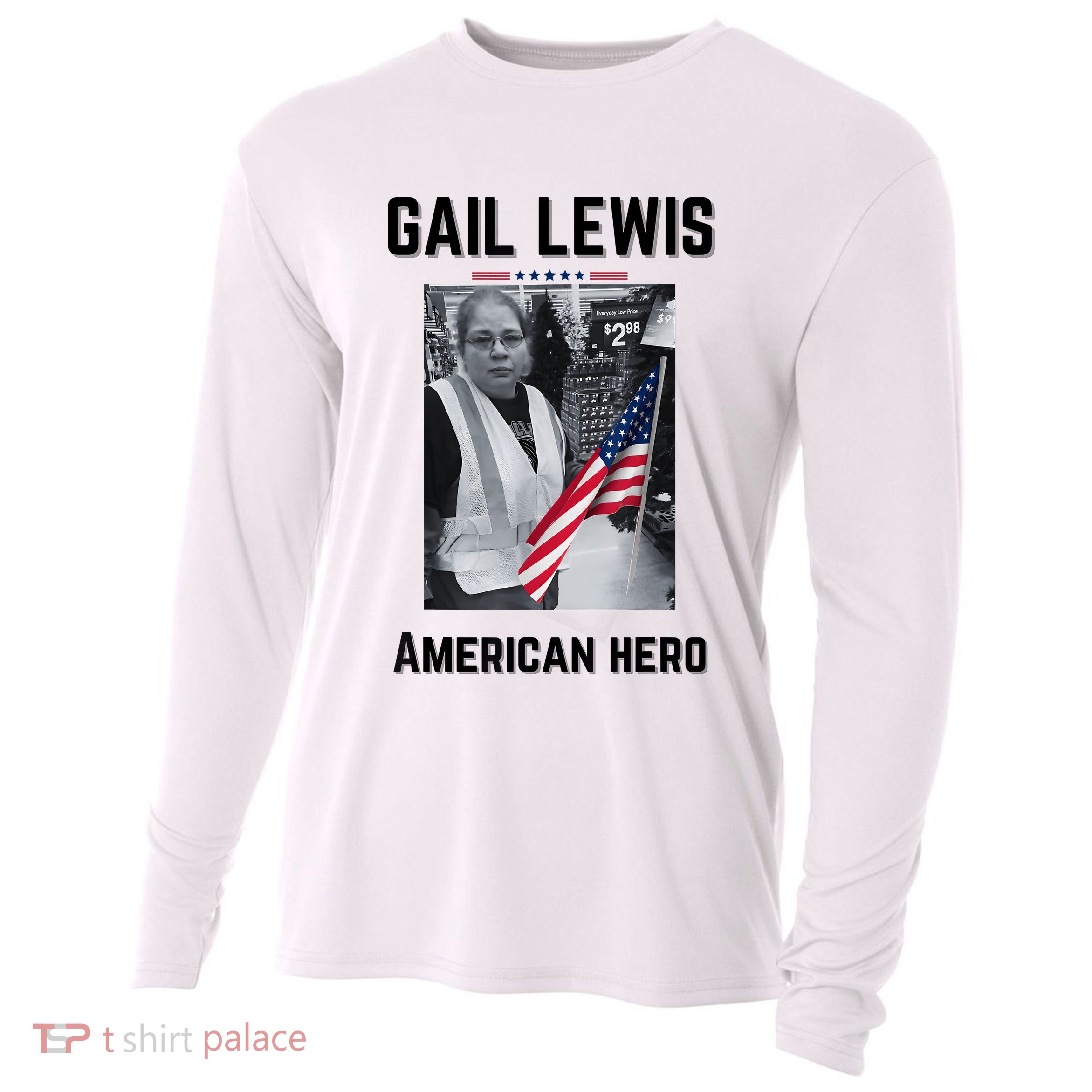 Gail Lewis Gail Lewis We Salute You The End American Hero Cooling Performance Long Sleeve Crew