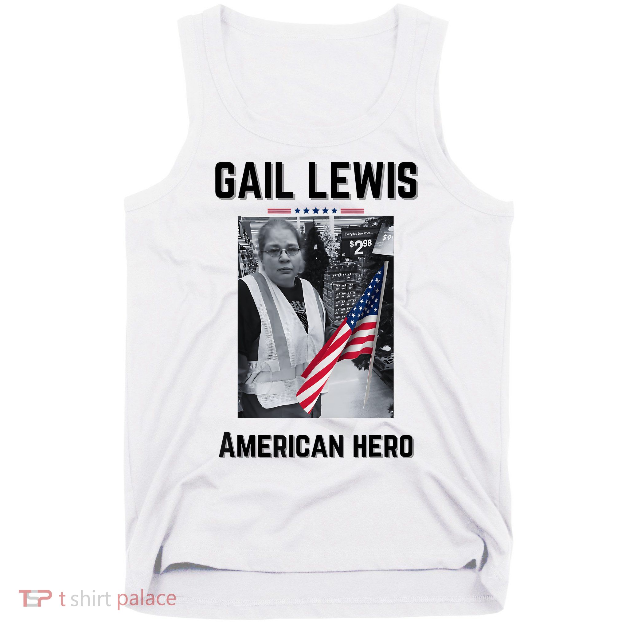 Gail Lewis Gail Lewis We Salute You The End American Hero Tank Top