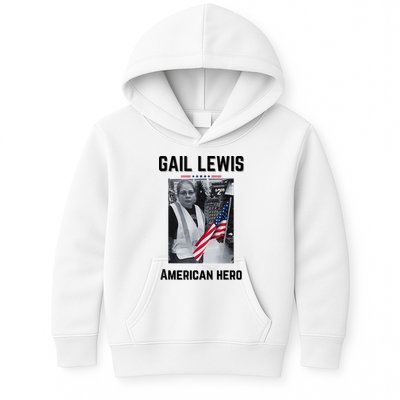 Gail Lewis Gail Lewis We Salute You The End American Hero Kids Hoodie
