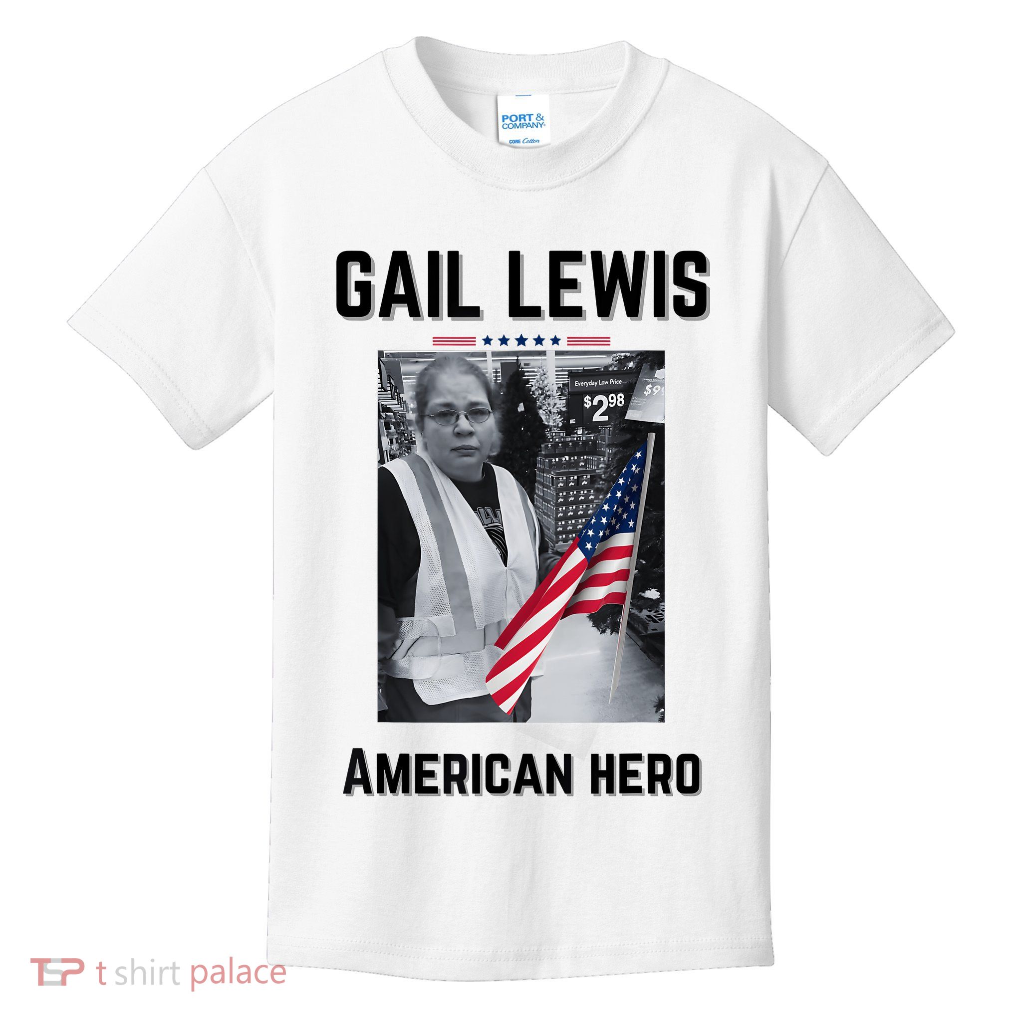 Gail Lewis Gail Lewis We Salute You The End American Hero Kids T-Shirt