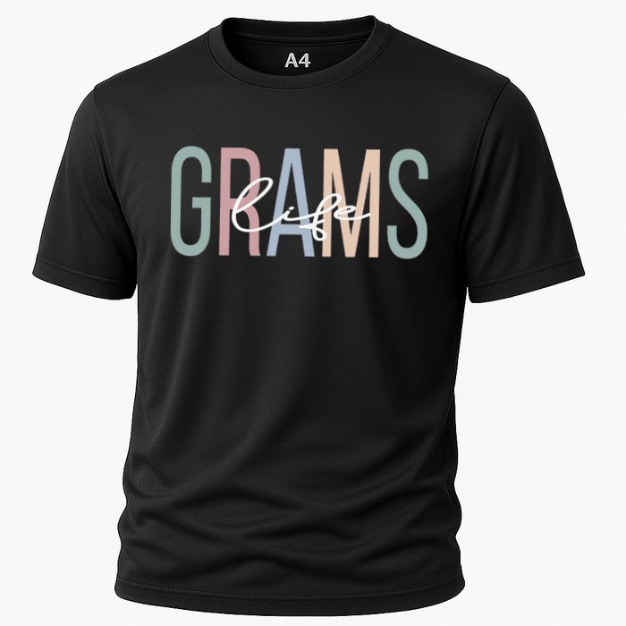 Grams Life Grams Grandma Boho Grams Grandmother Cooling Performance Crew T-Shirt