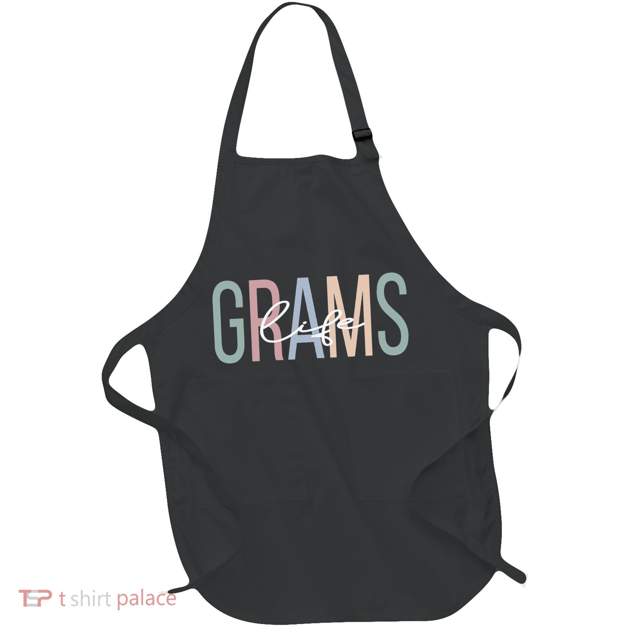Grams Life Grams Grandma Boho Grams Grandmother Full-Length Apron With Pockets