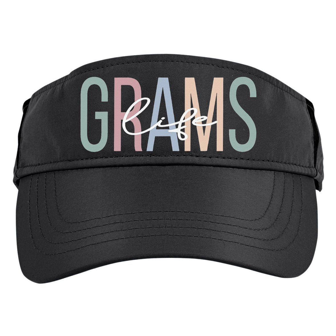 Grams Life Grams Grandma Boho Grams Grandmother Adult Drive Performance Visor