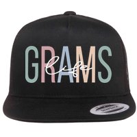Grams Life Grams Grandma Boho Grams Grandmother Flat Bill Trucker Hat