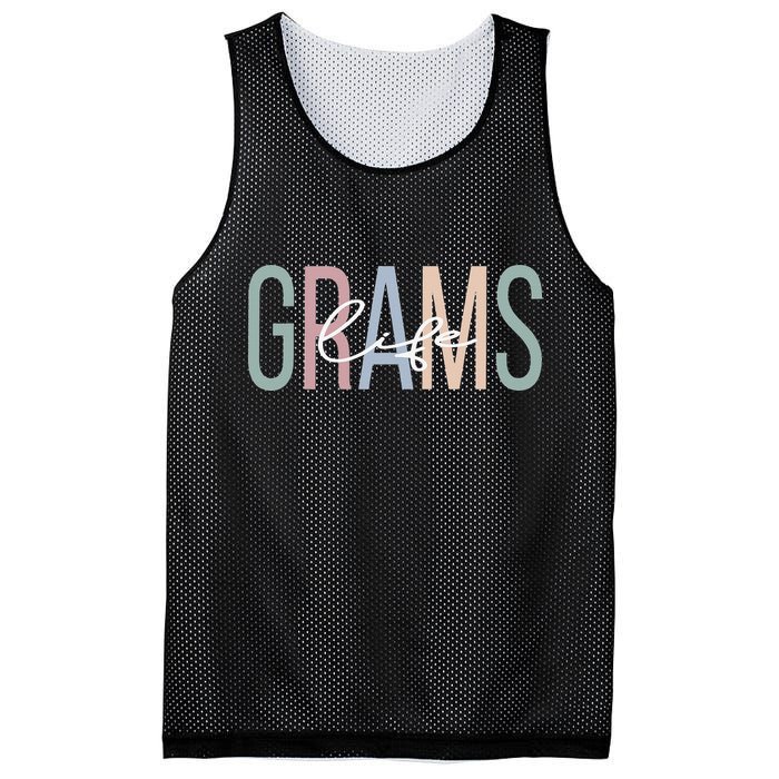 Grams Life Grams Grandma Boho Grams Grandmother Mesh Reversible Basketball Jersey Tank