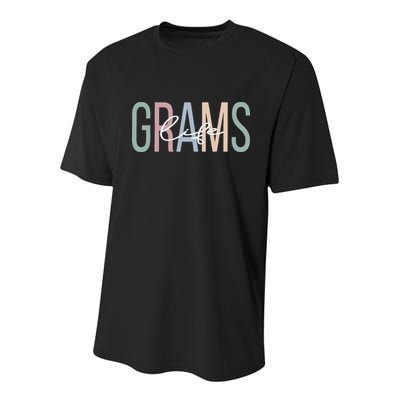 Grams Life Grams Grandma Boho Grams Grandmother Youth Performance Sprint T-Shirt