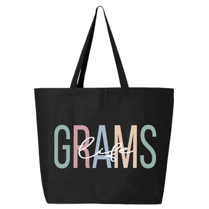 Grams Life Grams Grandma Boho Grams Grandmother 25L Jumbo Tote