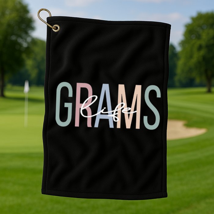 Grams Life Grams Grandma Boho Grams Grandmother Golf Towel