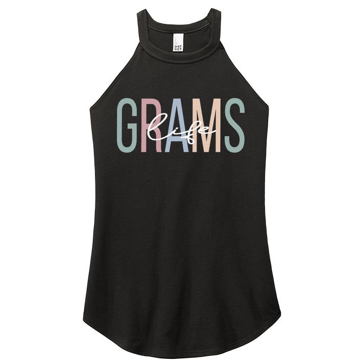 Grams Life Grams Grandma Boho Grams Grandmother Women's Perfect Tri Rocker Tank