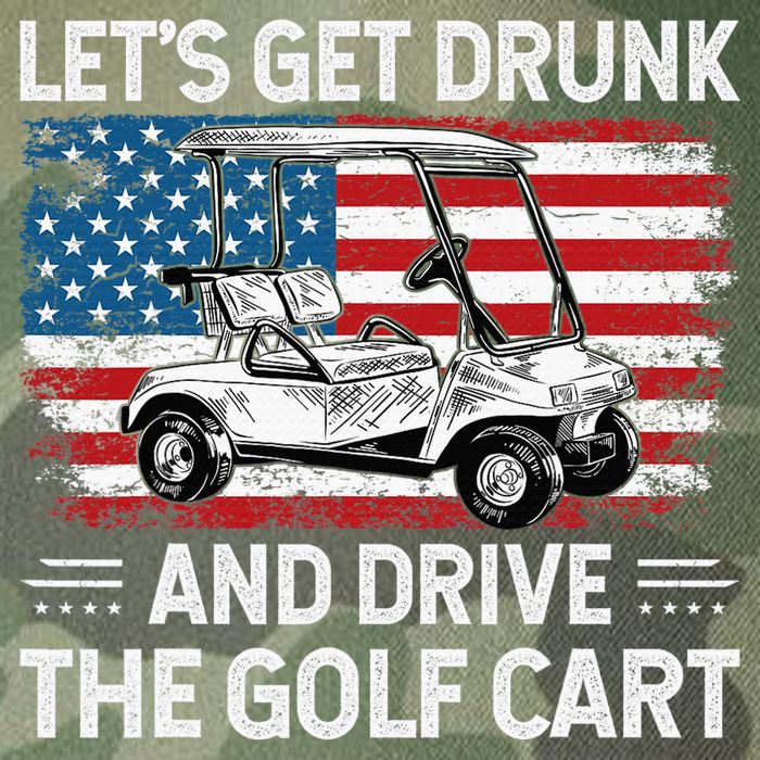 Golfer Lets Get Drunk And Drive The Golf Cart Golf Player Legacy Tie Dye Trucker Hat