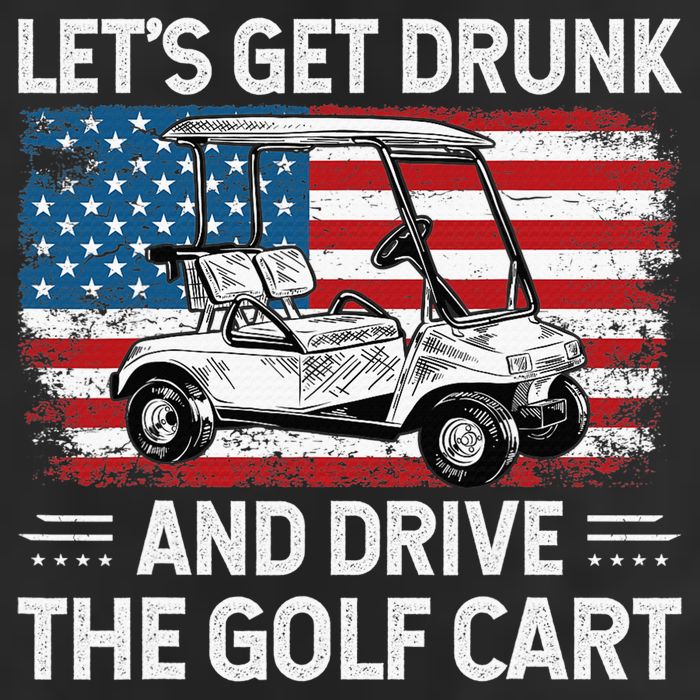 Golfer Lets Get Drunk And Drive The Golf Cart Golf Player Cool Comfort Performance Bucket Hat