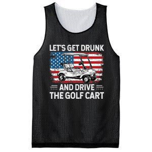 Golfer Lets Get Drunk And Drive The Golf Cart Golf Player Mesh Reversible Basketball Jersey Tank