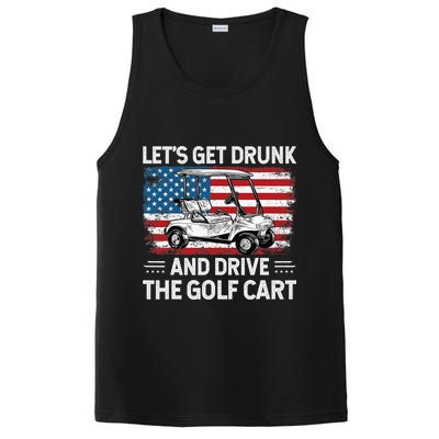 Golfer Lets Get Drunk And Drive The Golf Cart Golf Player PosiCharge Competitor Tank