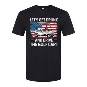 Golfer Lets Get Drunk And Drive The Golf Cart Golf Player Softstyle CVC T-Shirt