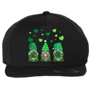 Gnome Leprechaun Green Gnomes Tomte St Patrick's Day Gift Great Gift Wool Snapback Cap