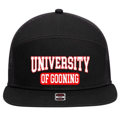 Gooning Looksmaxxing 7 Panel Mesh Trucker Snapback Hat